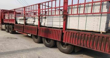 通辽 白麻荔枝面外墙干挂，工厂装车日常