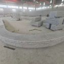 通辽 芝麻白异形坐凳，自然面光面弧形加工