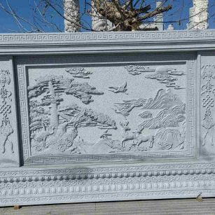 通辽 芝麻白大型照壁，屏风，影壁
