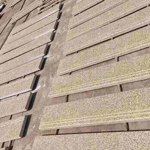 通辽 黄金麻花岗岩光面楼梯踏步