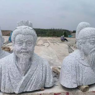 通辽 白麻花岗岩石材人物立体雕刻