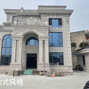 通辽 白麻花岗岩别墅外墙干挂