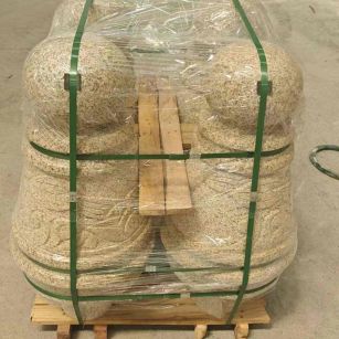 通辽 黄金麻异形定制雕花——棒棒糖挡车柱