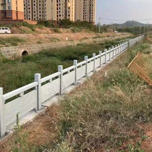 通辽 白麻河道栏杆效果展示图