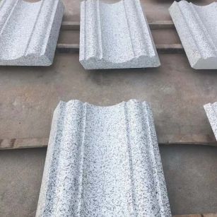 通辽 白麻花岗岩光面别墅线条