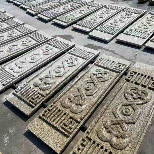 通辽 黄金麻花岗岩外墙雕刻板