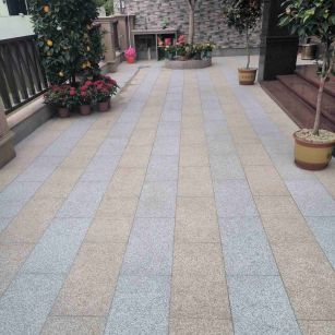 通辽 黄金麻白麻荔枝面庭院铺装展示