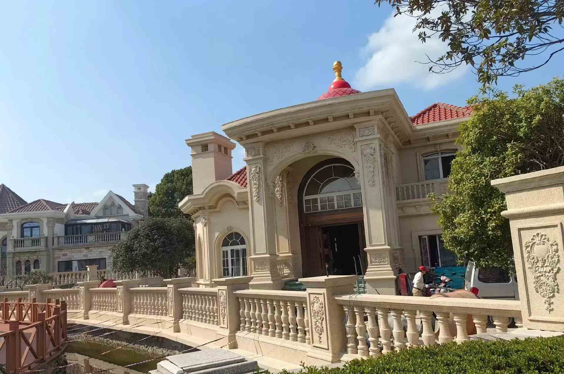 通辽 黄金麻花岗岩欧式别墅