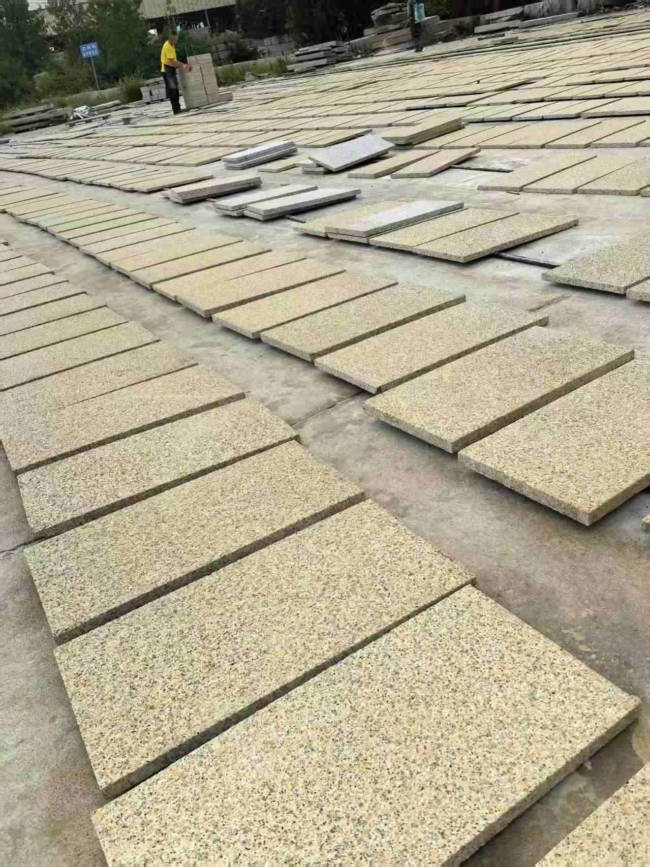 通辽 黄金麻荔枝地铺石面排板