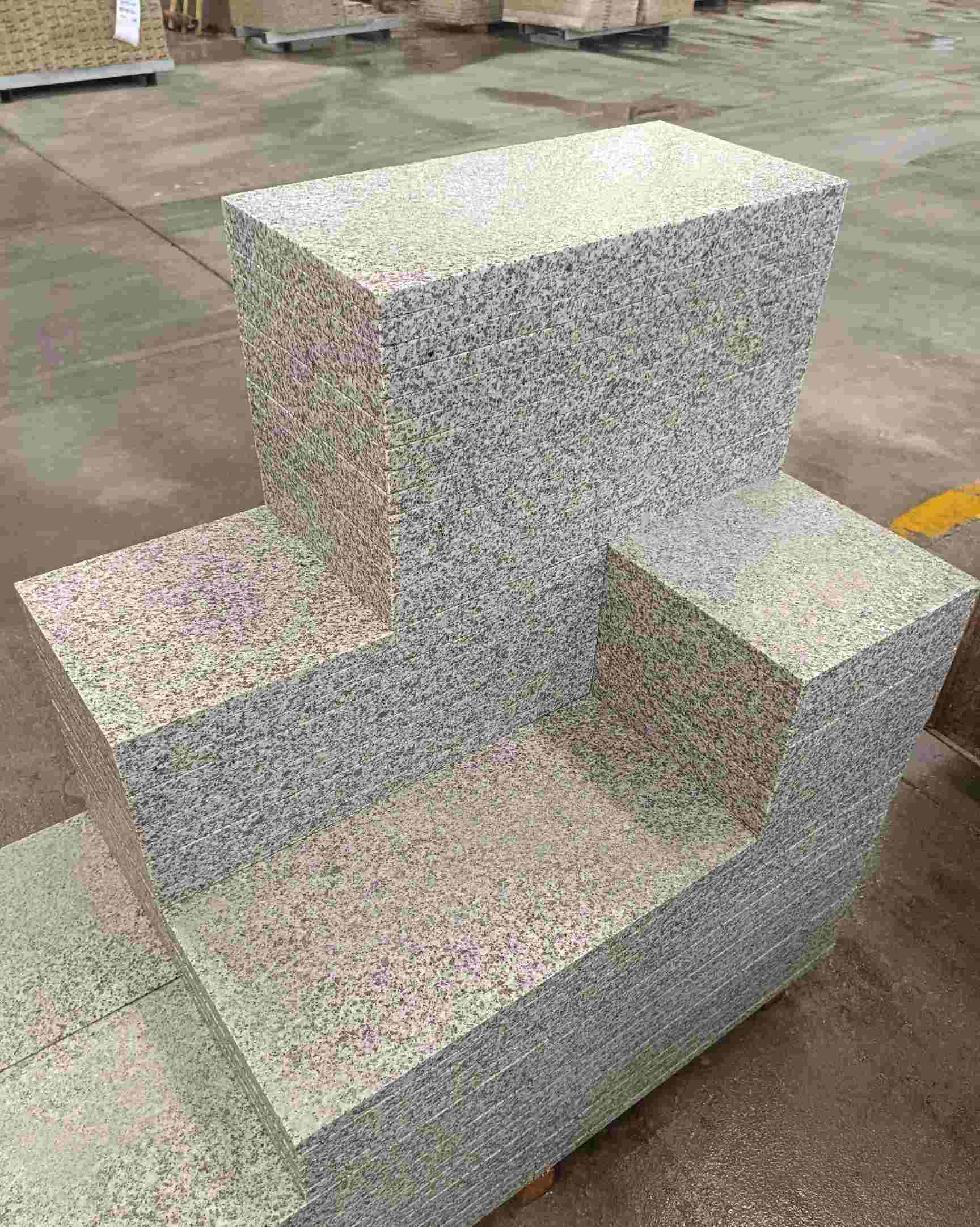 通辽 白麻花岗岩荔枝面地铺石