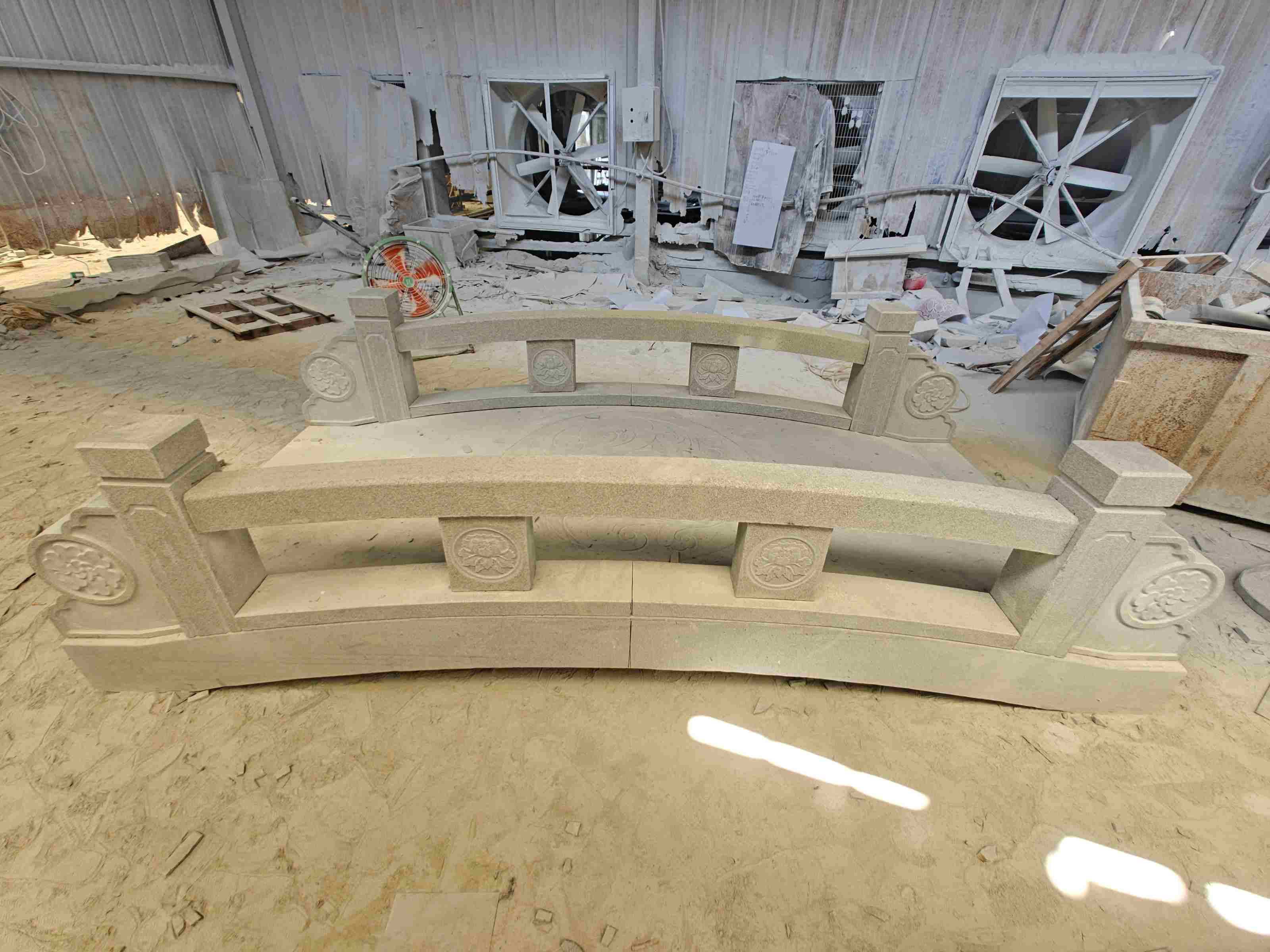 通辽 芝麻灰花岗岩异形加工-拱桥，石桥