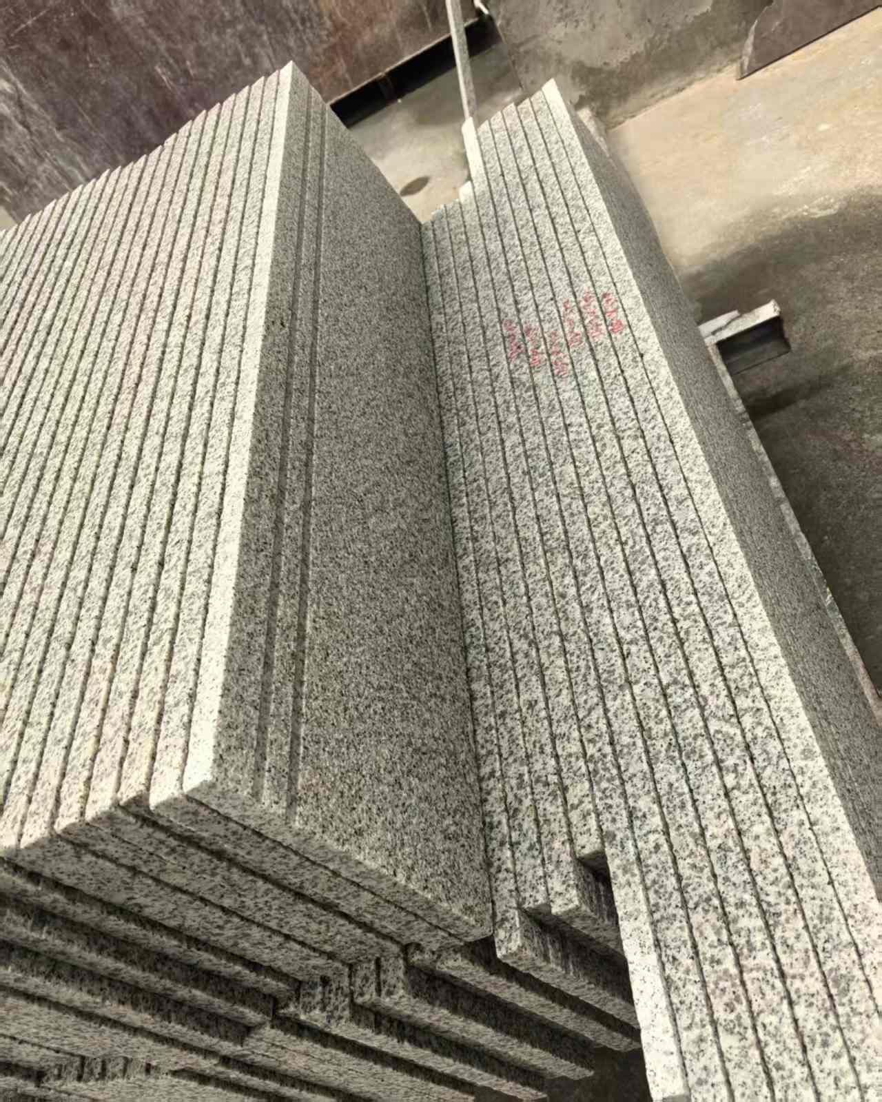 通辽 白麻荔枝面花岗岩楼梯踏步