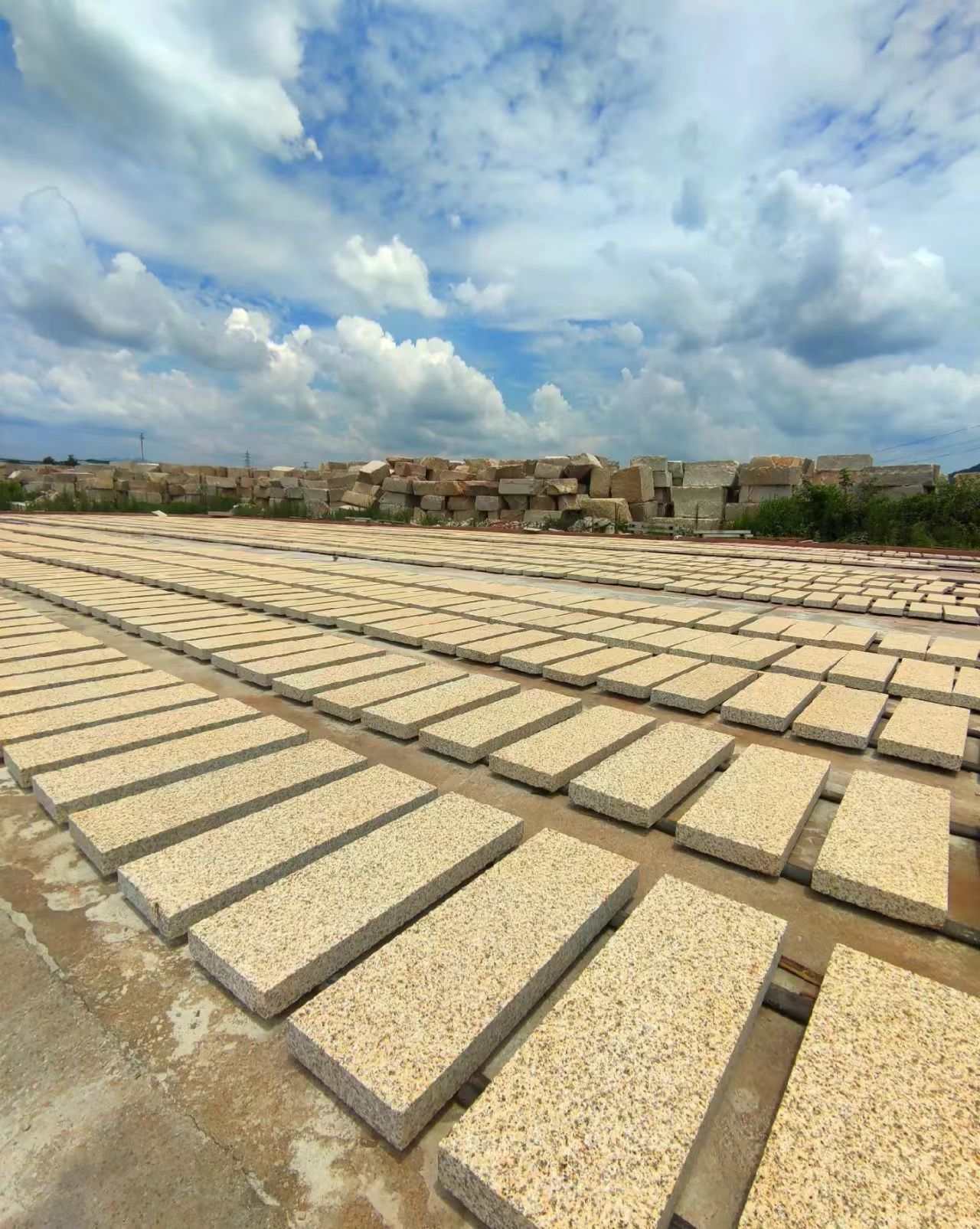 通辽 黄金麻花岗岩荔枝面地铺石防护中