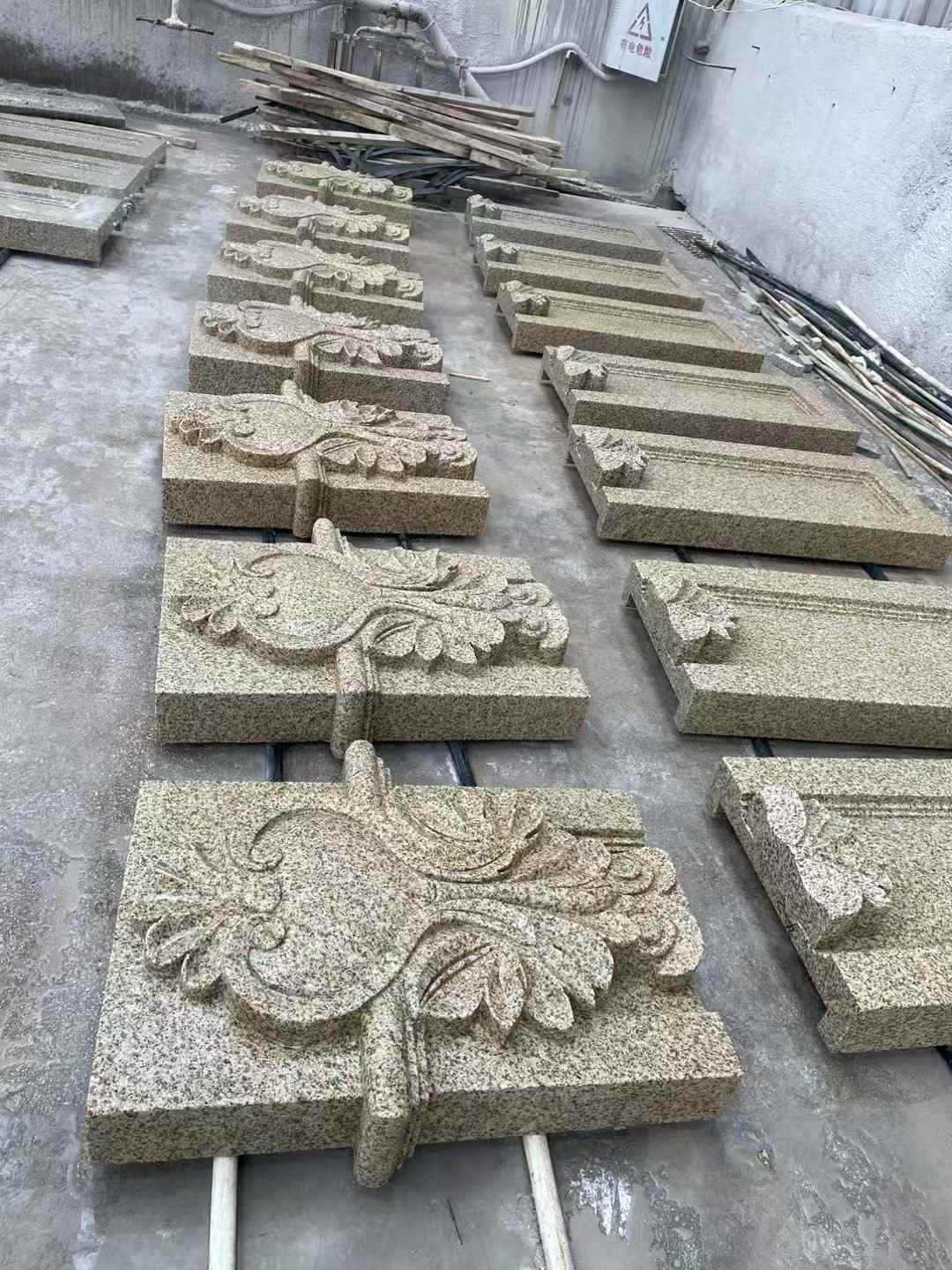 通辽 黄金麻花岗岩别墅外墙雕刻板