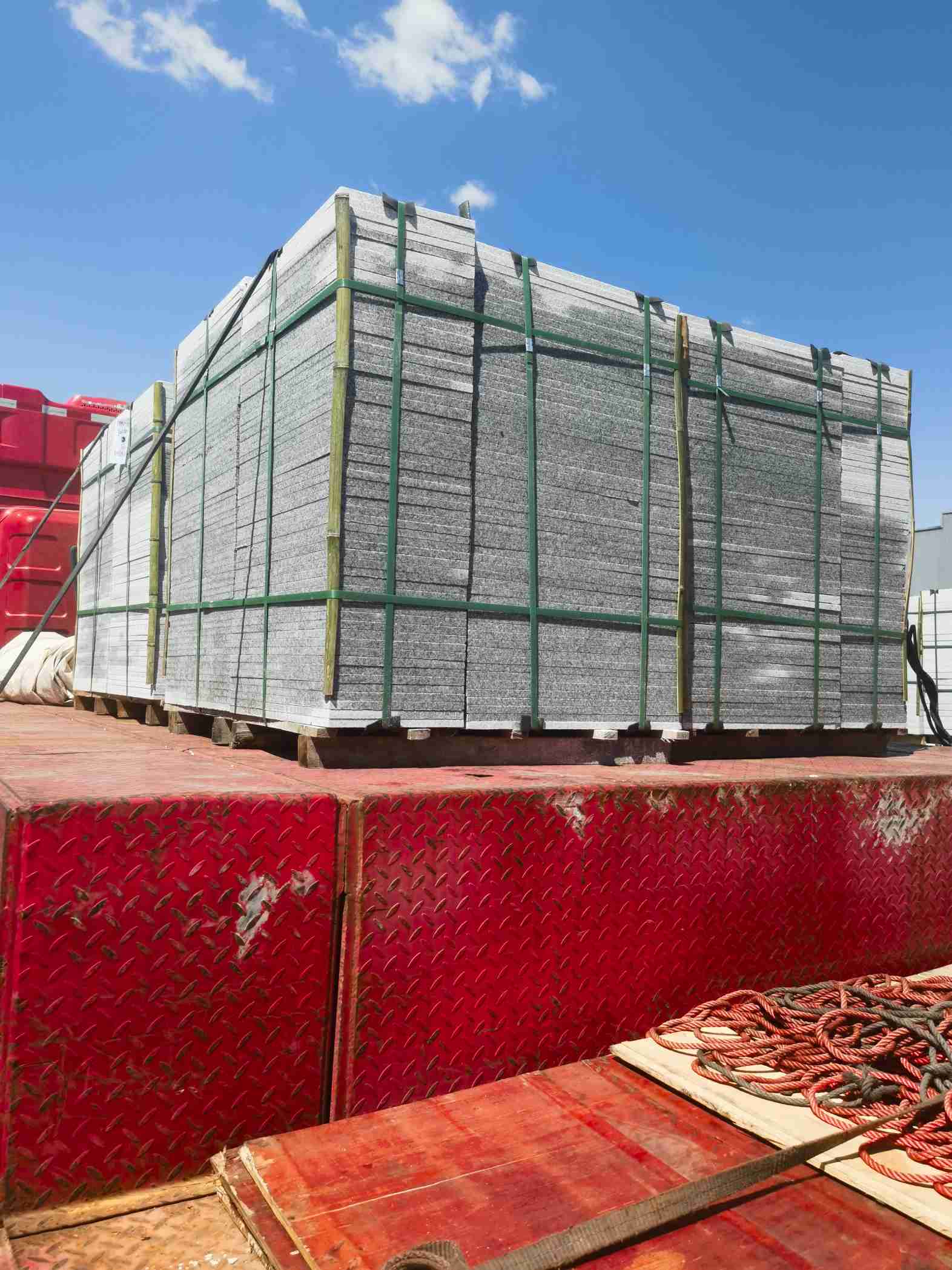 通辽 芝麻白火烧规格板地铺石300*600/600*600